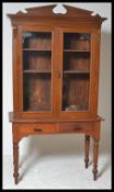 A 19th Century Victorian pitch pine and oak bookca