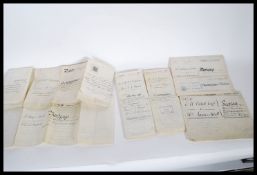 SOMERSET & DEVON Legal property documents (x6) on Vellum. 1866/7 St Sidwell, Exeter (x2), 1870-