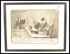 Honoré Daumier (French, 1808-1879)  A limited edition print no 8 of 500 of Les Gens de Justice.