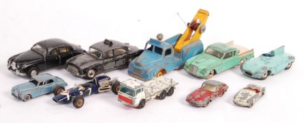 COLLECTION OF VINTAGE DIECAST INCLUDING SPOT ON JAGUAR.