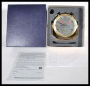 Sewills Sealord Brass Cased Multi-Dial Ship’s Clock: Made by Sewills of Liverpool. The movement is