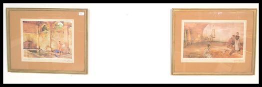 Sir William Russell Flint RA PRWS (1880-1969) - Two 20th Century colour prints depicting street