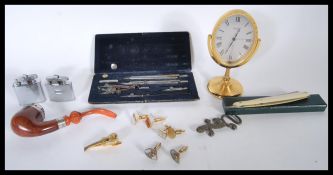 A selection of vintage 20th Century gentleman's items to include a boxed ' Gotta Razor ', a