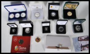 A collection of Royal Mint Uncirculated mostly silver proof coinage to include, Lady with the