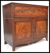A Georgian mahogany secretaire chest of drawers. T
