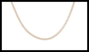 A 9ct gold hallmarked chain united with a c-clasp. Sponsors mark MM. Length 18