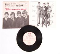 RARE OFFICIAL BEATLES FAN CLUB CHRISTMAS FLEXI DISC RECORD