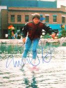 RARE MICHAEL J FOX - BACK TO THE FUTURE - SIGNED 16X12
