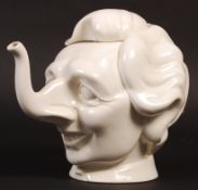 RARE 1980'S SPITTING IMAGE STYLE MARGARET THATCHER TEAPOT