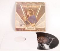 SIR ROD STEWART - DOUBLE SIGNED AUTOGRAPHED LP RECORD
