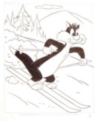 WARNER BROTHERS SYLVESTER LOONEY TUNES ARTIST ARTWORK