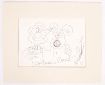 AARDMAN ANIMATIONS WALLACE & GROMIT NICK PARK SKETCH