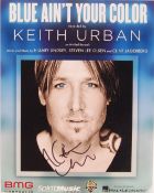 KEITH URBAN - BLUE AINT YOUR COLOR - SIGNED 8X10