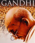 SIR BEN KINGSLEY - GANDHI - SIGNED 8X10