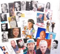 AUTOGRAPHS - BRITISH TV & FILM STARS, COMEDIANS ETC A