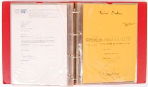 ALBUM OF ASSORTED AUTOGRAPHS - BRITISH TELEVISION,