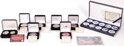 ASSORTED ELVIS PRESLEY COLORIZED COINS WITH CERTIFICATES