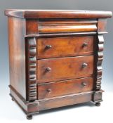 19TH CENTURY VICTORIAN APPRENTICE PIECE CHEST OF D
