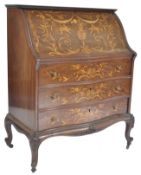 19TH CENTURY PIEDMONT MANNER MARQUETRY ITALIAN BUR