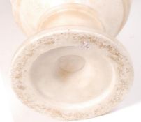 A 19TH CENTURY LARGE VICTORIAN ALABASTER CAMEO CAR