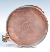 A 19TH CENTURY COPPER LIDDED MUG OR TANKARD HAVING