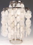 AFTER VERNER PANTON CONTEMPORARY FUN 2TM CAPIZ SHELL TABLE LAMP