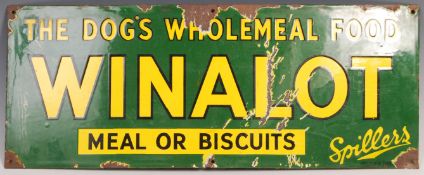 EARLY 20TH CENTURY WINALOT DOG FOOD PORCELAIN ENAMEL SIGN