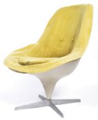 LURASHELL RETRO 1970'S JUPITER SWIVEL CHAIR BY WALTER S. CHENERY