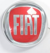 ORIGINAL 1990'S FIAT CAR BADGE SHOWROOM LIGHT BOX ADVERTISING SIGN