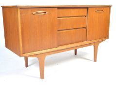 MID 20TH CENTURY DANISH INSPIRED TEAK SMALL SIDEBOARD CREDENZA