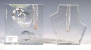 PUKEBERG GLASBERG 1960'S RETRO VINTAGE SWEDISH GLASS BUD VASES