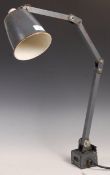 INDUSTRIAL VINTAGE MEMLITE WORKMAN'S / FACTORY ARTICULATED LAMP