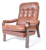 BELIEVED FARSTRUP DANISH BENTWOOD LOUNGE / SLING ARMCHAIRS