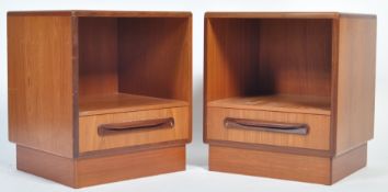 PAIR OF 1960'S G PLAN TEAK FRESCO BEDSIDE TABLES