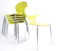 DANISH DANERKA RONDO STACKING DINING CHAIRS BY ERIK JORGENSEN