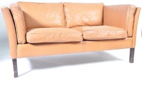 STOUBY OSLO DANISH RETRO VINTAGE TWO SEAT SOFA SETTEE
