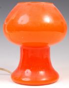 A VINTAGE 1970'S ITALIAN STUDIO ART GLASS TABLE LAMP BY PROVA