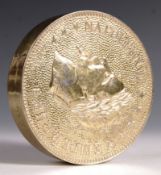 UNUSUAL RETRO VINTAGE TABLE LIGHTER IN THE FORM OF AN 1870 COIN