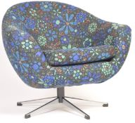 1970'S RETRO VINTAGE SPACE AGE SWIVEL EASY / LOUNGE ARMCHAIR