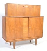 RETRO 20TH CENTURY TEAK WOOD COCKTAIL CABINET