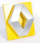 ORIGINAL 1990'S RENAULT CAR BADGE SHOWROOM LIGHT BOX ADVERTISING SIGN