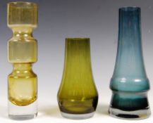 GROUP OF VINTAGE 20TH CENTURY SCANDINAVIAN STUDIO ART GLASS.