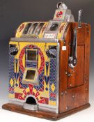 EARLY 20TH CENTURY ORIGINAL JENNINGS PEACOCK ONE ARM BANDIT