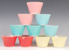 PYREX 1940'S RETRO VINTAGE 1940'S PUDDING / DESSERT DISHES