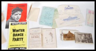 A small collection of mixed paperwork to include,