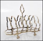 A 19th Century style silver plate six sectional to