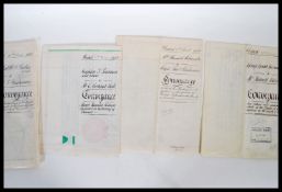 BISHOPS LYDEARD Somerset. Four legal documents on