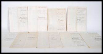 BRISLINGTON Bristol. Nine legal documents on Vellu