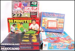 COLLECTION OF BOARD GAMES INCLUDING MECCANO MOTORISED SET