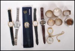 A collection of wrist watches most gents to include Scania, Accurist, water resistant Lorus on